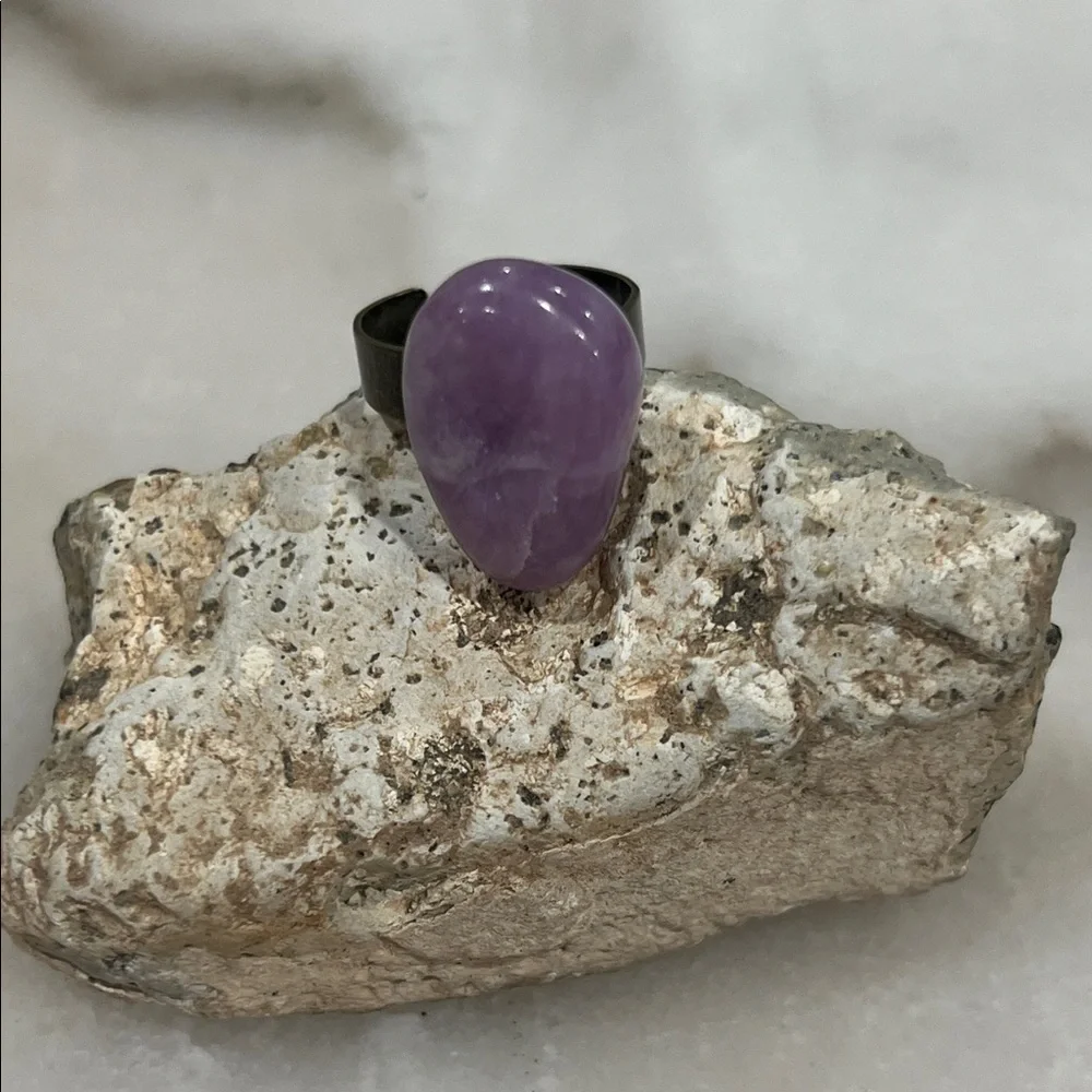 Purple Spirit Amethyst Stone Ring